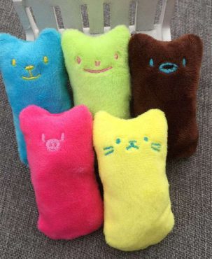 2PC Thumb Expression Cat dog Toy Ringing Paper Plush Toy Cat Grass Catnip Bite-Resistant Pet Toy Cat Supplies