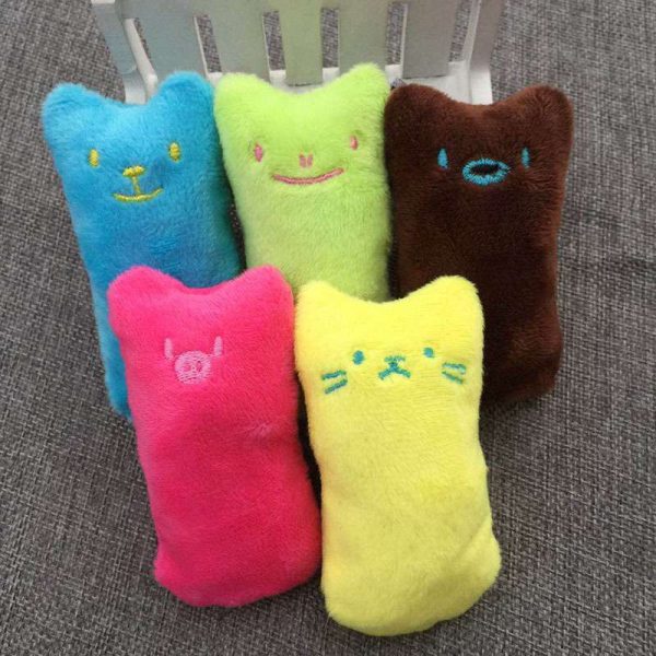 2PC Thumb Expression Cat dog Toy Ringing Paper Plush Toy Cat Grass Catnip Bite-Resistant Pet Toy Cat Supplies