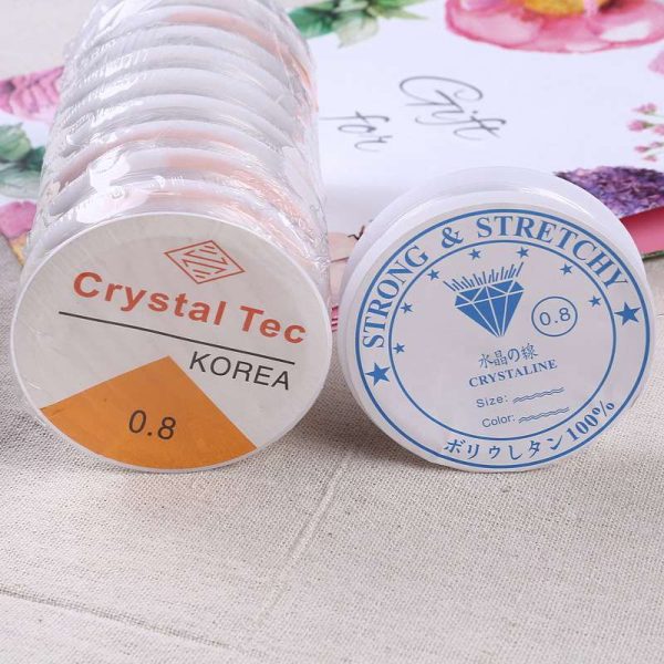 Transparent White Crystal Filament Fishing Line Filament Jewelry Thread Buddha Beads Rope DIY Ornament Accessories String Beads Materials