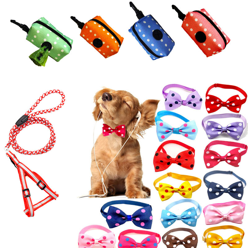 Multi-Color Optional Pet Supplies Accessories Dot Pet Tie Long-Term Supply Pet Garbage Bag Hand Holding Rope