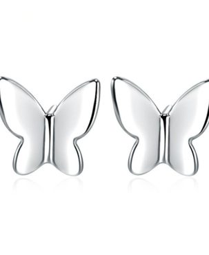 Butterfly Stud Earrings Womens Girls Jewellery Xmas New
