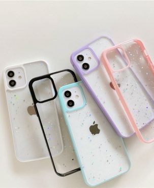 STAR GLITTER Case For iPhone 13 12 11 Pro Max 7 XR X Clear Bling Phone Cover
