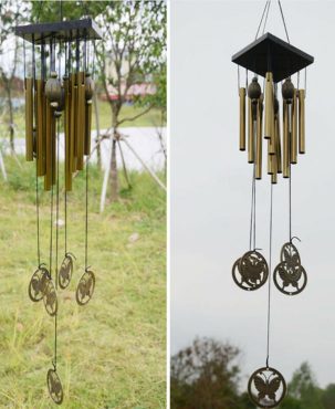 Large Wind Chimes Bells Copper Tubes Outdoor Yard Garden Home Decor Orname