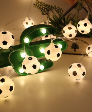 10 LED Football Fairy String Light Boys Battery Bedroom Decor Lights 2022 SALE