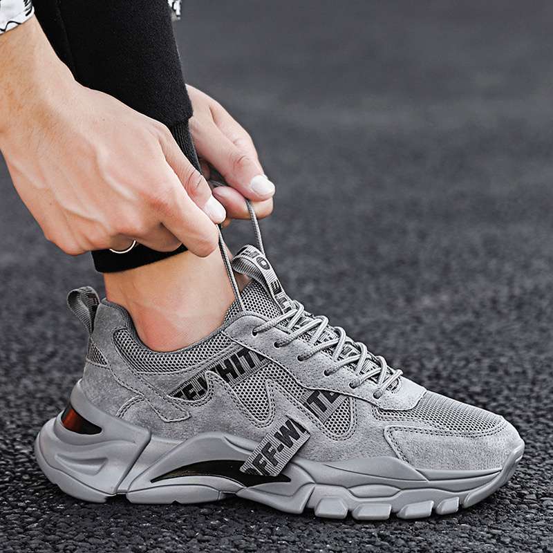 Men's Shoes Spring 2024 New Trendy Sports Casual Borad Shoes Versatile Summer Breathable Mesh Running Daddy Tide Shoes