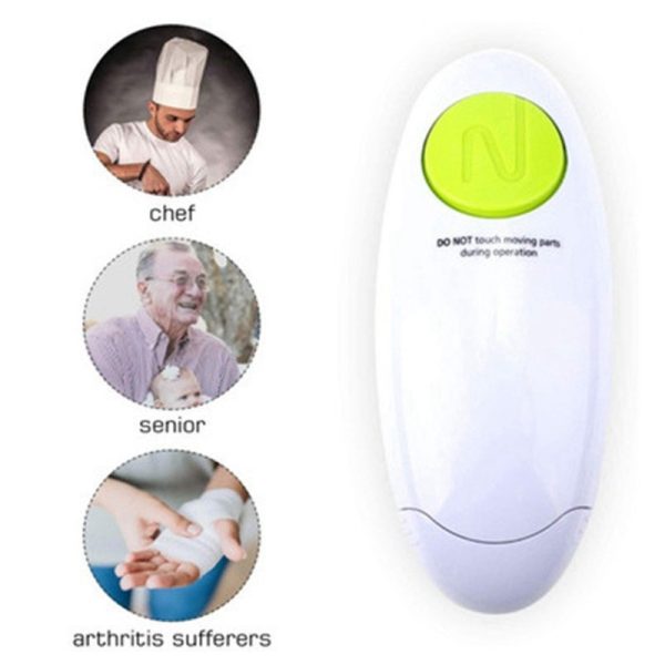 Automatic Tin Opener Canned Electric Bottle Opener Jar Opener Kitchen Gadge3CMD - Image 2