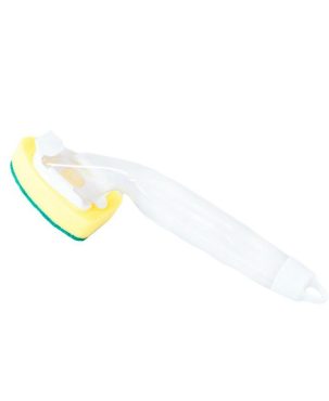 [Quality Assurance] Creative Detachable Handle plus Detergent Liquid Sponge Dish Brush Kitchen Decontamination Cleaning Brush