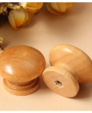 10Pcs Wooden Door Knob Cabinet Drawer Cupboard Furniture Pull Handle Kitchen