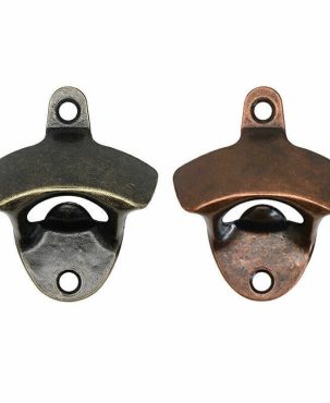Kitchen Beer Bottle Opener Rustic Cast Iron Wall Mounted Open Tool Vintage Style