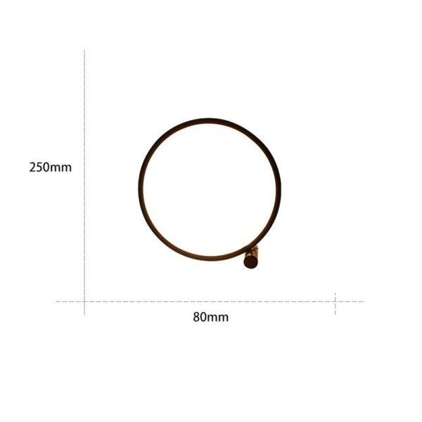 25CM LED Table Lamp Bedroom Circular Desk Lamps For Living Room Black/White Dimmable Bedside Lamp Round Night Light Decoration - Image 3