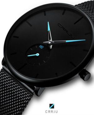 【30m waterproof】Men Quartz Sport Ultra-Thin Stainless Steel Watch watches Mens