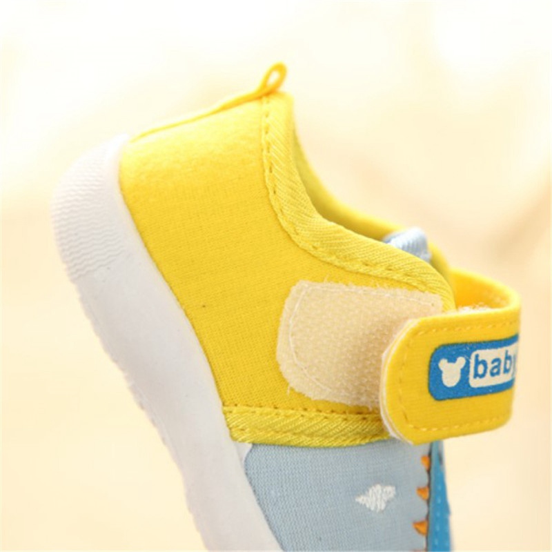Infant Baby Girl Boy Toddler Anti-slip Warm Slippers Socks Canvas Crib Shoes UK - 图片 3