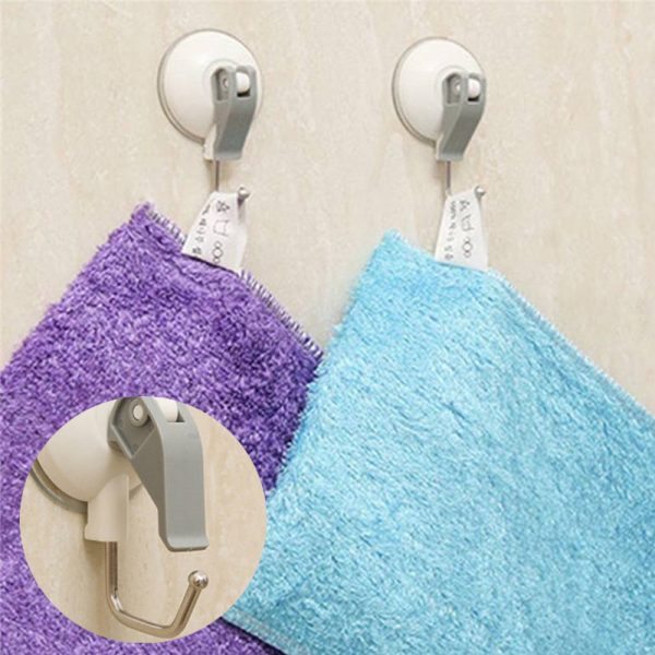 Bathroom Towel Strong Heavy Duty Adhesive Wall Suction Cup Suck Hook Kitchen - Image 13