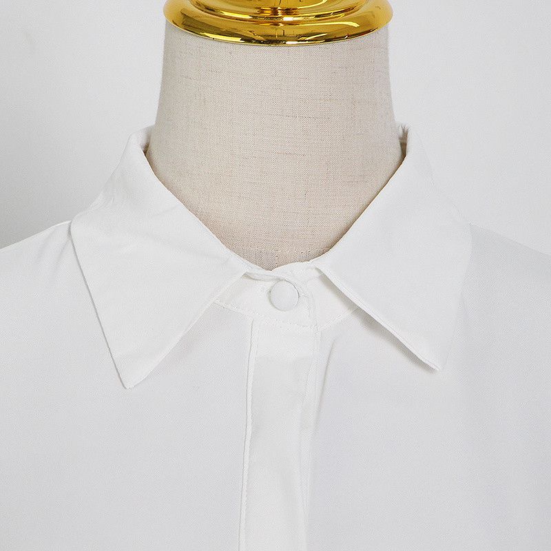 Elegant Pleated Dress For Women Lapel Long Sleeve High Waist Maxi Dresses Female Fashion New Clothing 2024 - Image 5