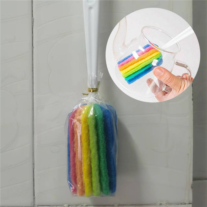 Kitchen Cleaning Tool Sponge Brush For Wineglass Bottle Coffee Tea Glass Cup - 图片 24