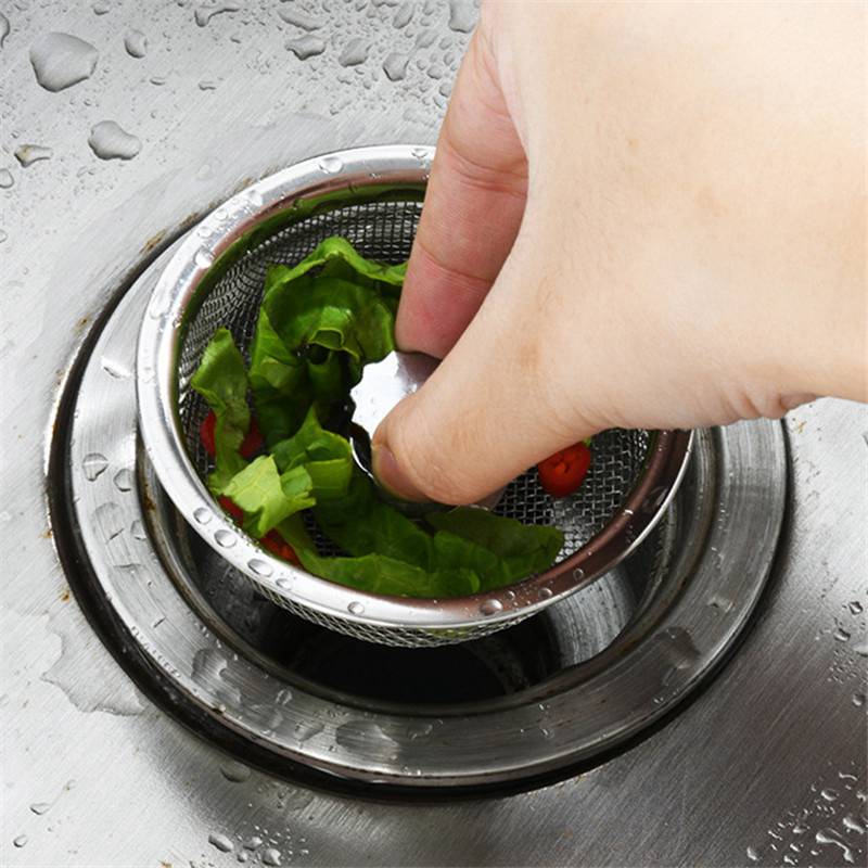 Stainless Steel Kitchen Water Sink Filter Mesh Bathroom Drain Hair Catcher - 图片 6