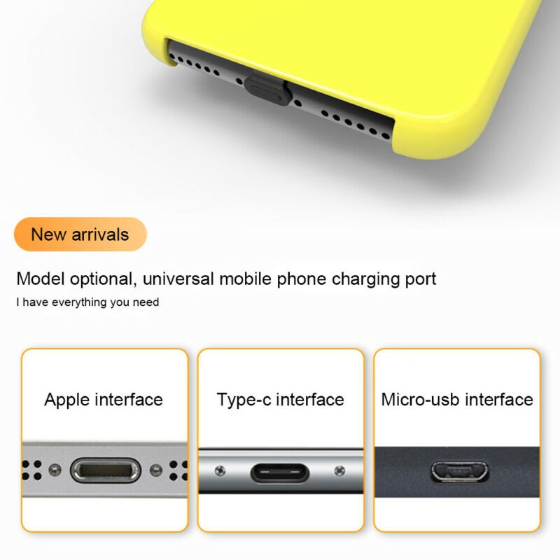 Anti Dust Cover Plug Silicone Charging Port for iPhone 13 12 11 SE XS Type C - 图片 5