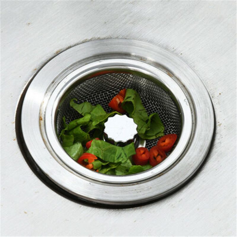 Stainless Steel Kitchen Water Sink Filter Mesh Bathroom Drain Hair Catcher - 图片 7
