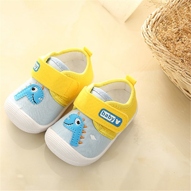 Infant Baby Girl Boy Toddler Anti-slip Warm Slippers Socks Canvas Crib Shoes UK - 图片 6
