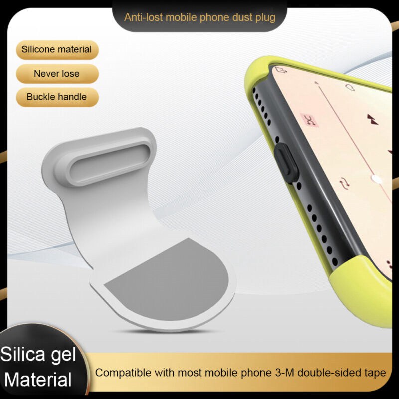 Anti Dust Cover Plug Silicone Charging Port for iPhone 13 12 11 SE XS Type C - 图片 7