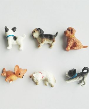 6Pcs/Set simulation cat and dog Dollhouse Miniature Model Decoration Gift Toys