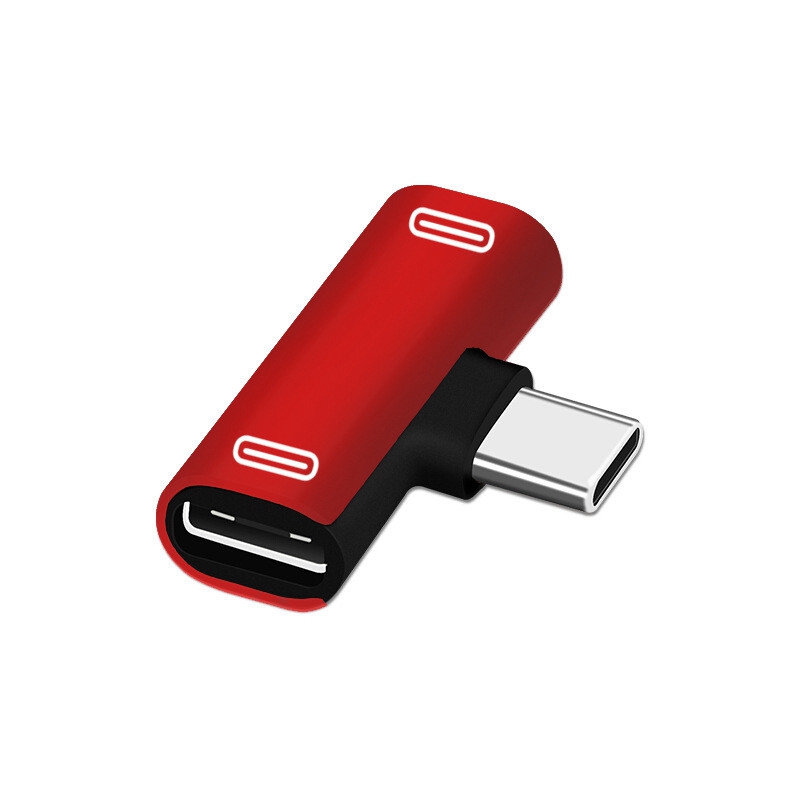 2 in1 Dual USB-C Type C Splitter Adapter to Headphone and Charger For Android - 图片 7