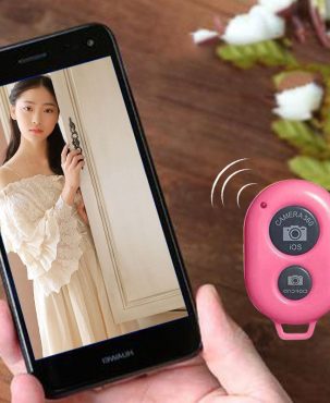 Bluetooth Remote Control Camera Selfie Shutter Stick Button for iphone Android