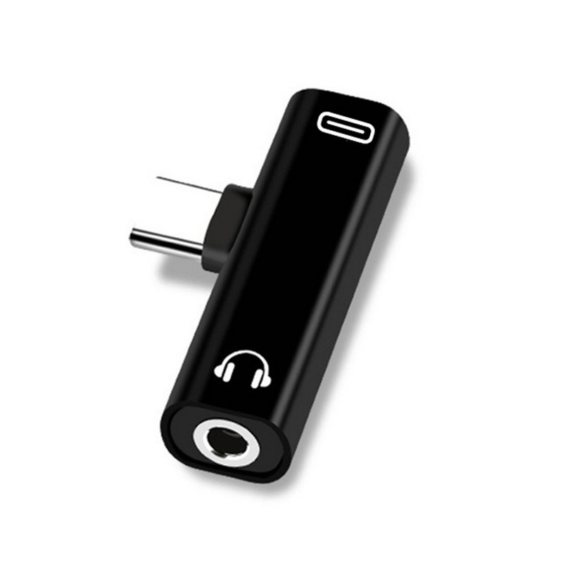 2 in1 Dual USB-C Type C Splitter Adapter to Headphone and Charger For Android - 图片 9