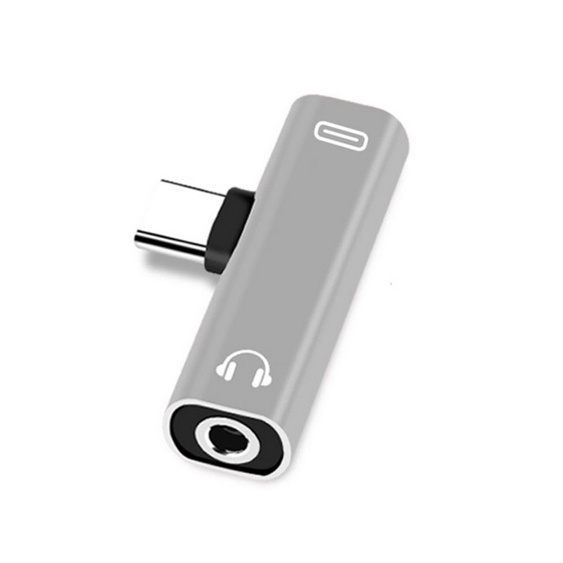 2 in1 Dual USB-C Type C Splitter Adapter to Headphone and Charger For Android - 图片 10