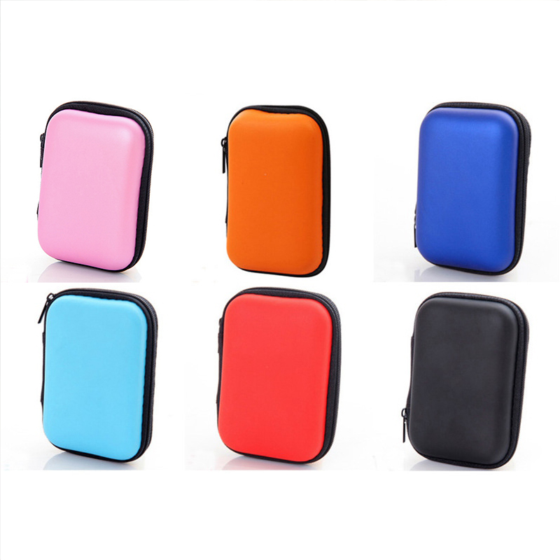 Headphones Storage Box USB Hard Case Earphone Bag Key Coin Bags Waterproof SD Card Cable Earbuds Holder Box round square shape - Image 9