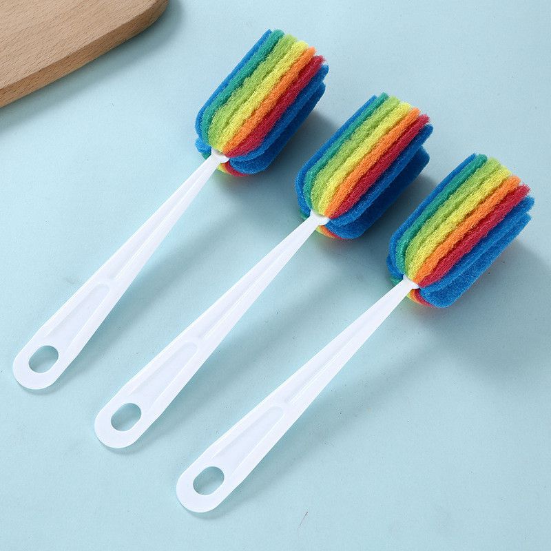 Soft Sponge Brush Bottle Cup Wine Glass Washing Cleaning Kitchen Cleaner - 图片 6