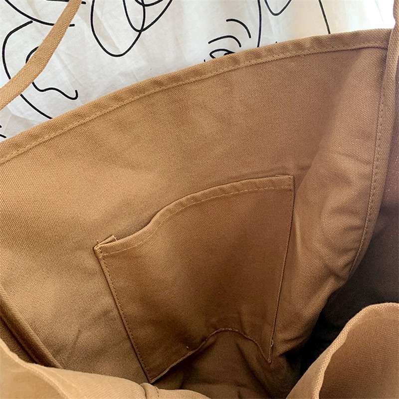 Large Capacity Women Lady Canvas Tote Shoulder Bags Durable Eco Shopping Handbag - 图片 11