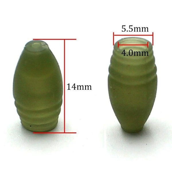 20pc DACRON POLE ELASTIC CONNECTORS, MATCH CARP FISHING TACKLE RIGS - Image 2