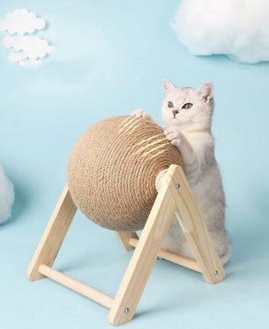 Cat Scratching Ball Toy Kitten Sisal Rope Ball Board Grinding Paws Toys Cats Scratcher Wear-resistant Pet Furniture supplies