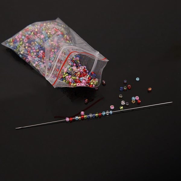 10PC Handmade Ultra-Fine Bead Threading Needle Beading Needle Fishing Reel Steel Wire Needle Beaded Leading Pin Beading Needle Thin Needle Needle for Stringing Beads - Image 2