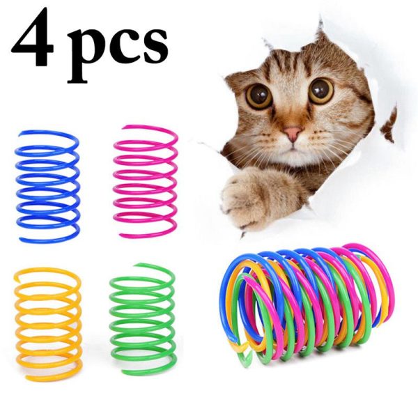 4PCS Funny Pet Toys Cat Spring Toy Creative Cat Interactive Toy Pet Play Toys For Cats Kitten Pet Supplies - Image 3