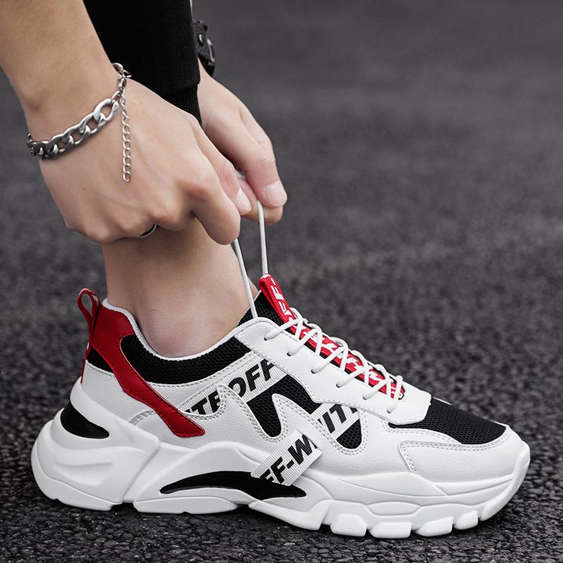 Men's Shoes Spring 2024 New Trendy Sports Casual Borad Shoes Versatile Summer Breathable Mesh Running Daddy Tide Shoes - Image 3