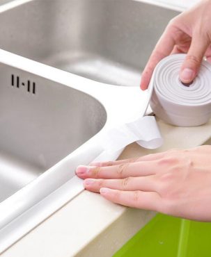 Kitchen Bathroom Self Adhesive Caulk Tape Waterproof Sink Caulk Strip Seal Home