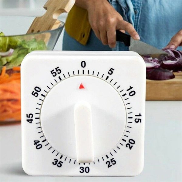 Large Kitchen Timer 60 minute Count-Down Cooking Baking Loud Alarm Mechanical - Image 2