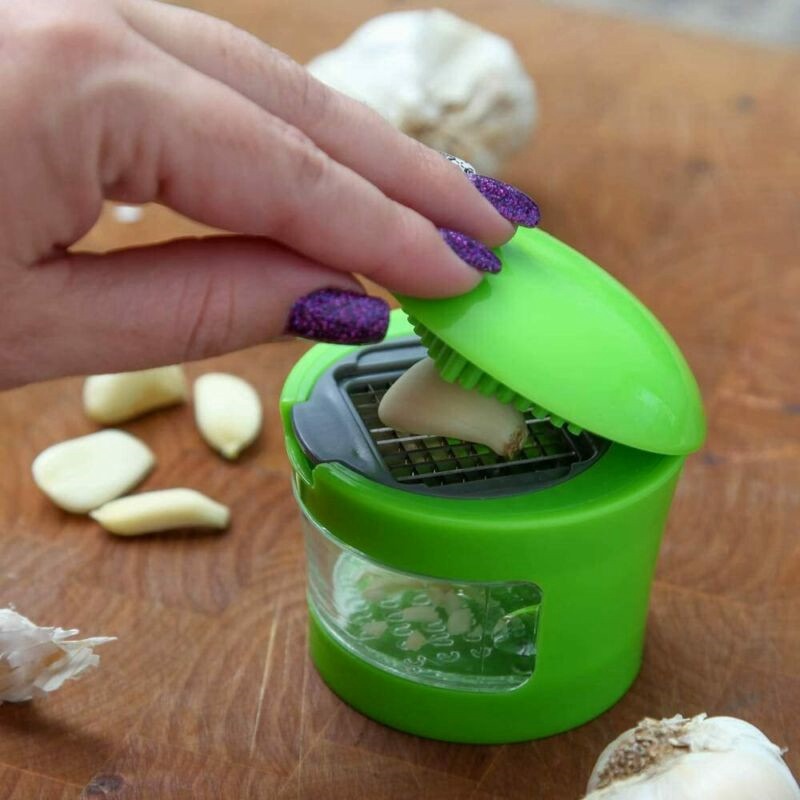 Garlic Chopper Press Stainless Steel Mini Chopper Kitchen Accessories Multipurpo - 图片 3