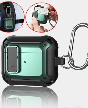 Ring Earphone Hard Armor Cover For Apple AirPods Pro 2&1 3rd Generation Case