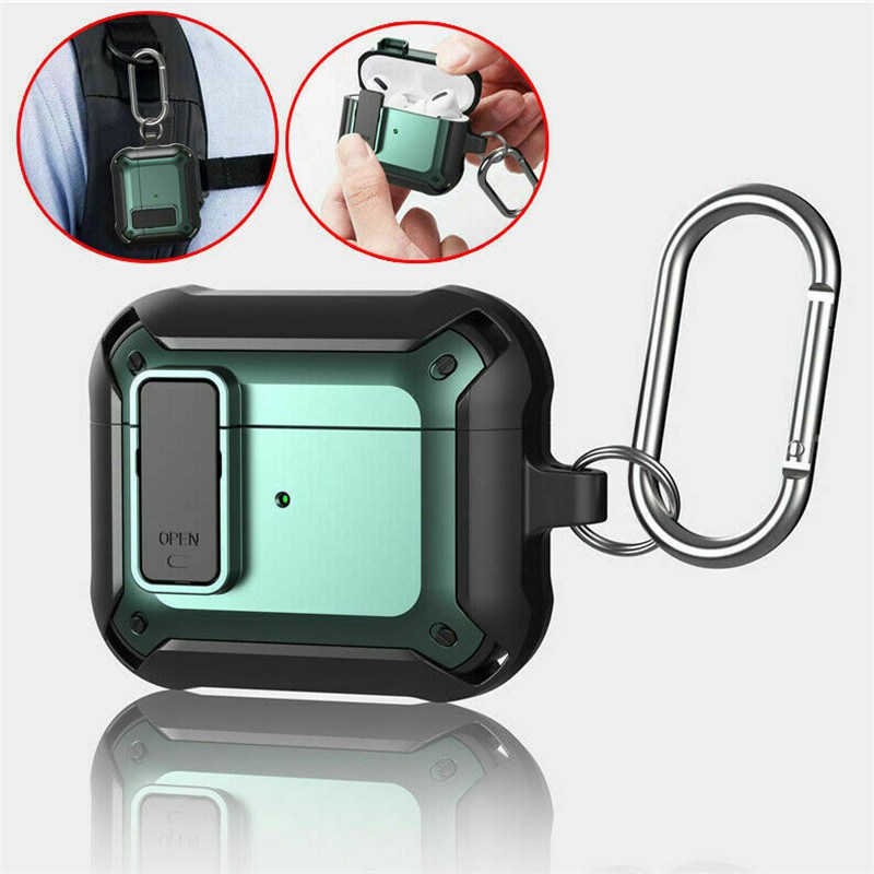 Ring Earphone Hard Armor Cover For Apple AirPods Pro 2&1 3rd Generation Case