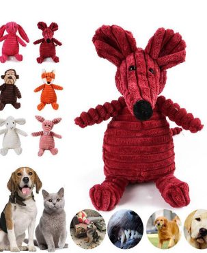 Pet Dog Plush Chew Toy Squeaky Cat Toys for Aggressive Chewers Supplies