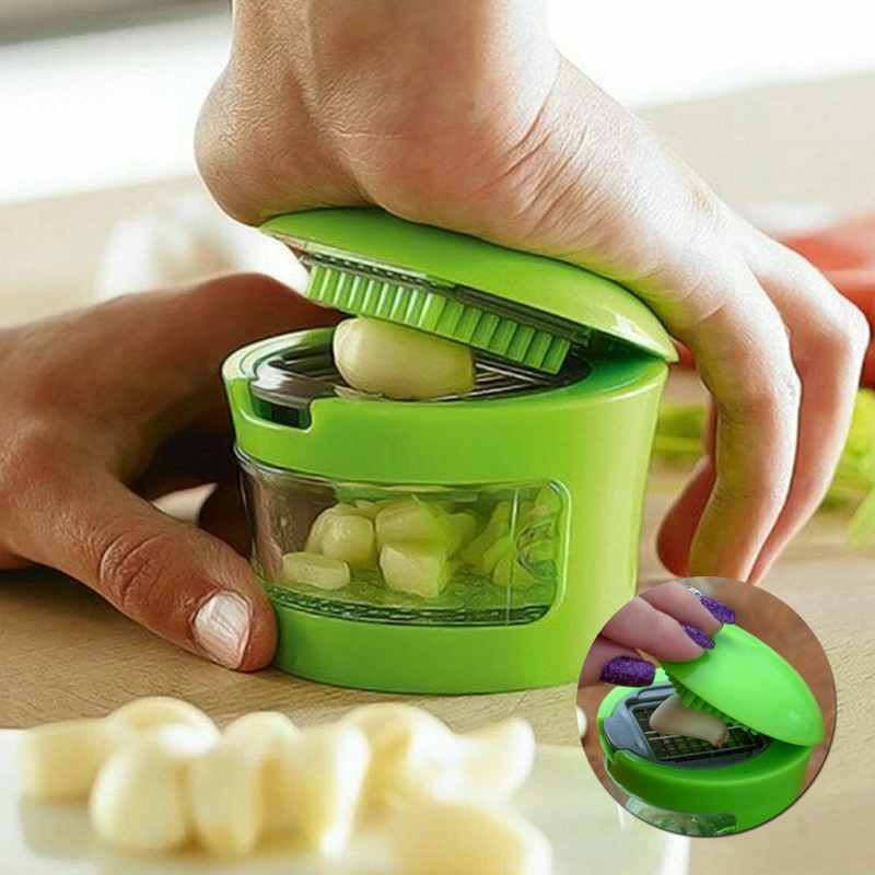 Garlic Chopper Press Stainless Steel Mini Chopper Kitchen Accessories Multipurpo - 图片 11