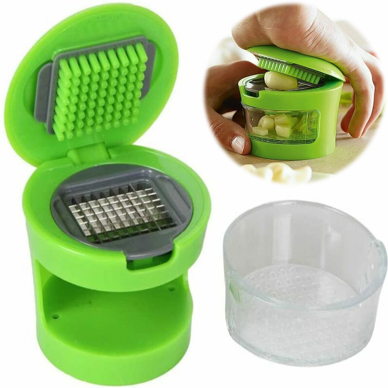 Garlic Chopper Press Stainless Steel Mini Chopper Kitchen Accessories Multipurpo - 图片 10