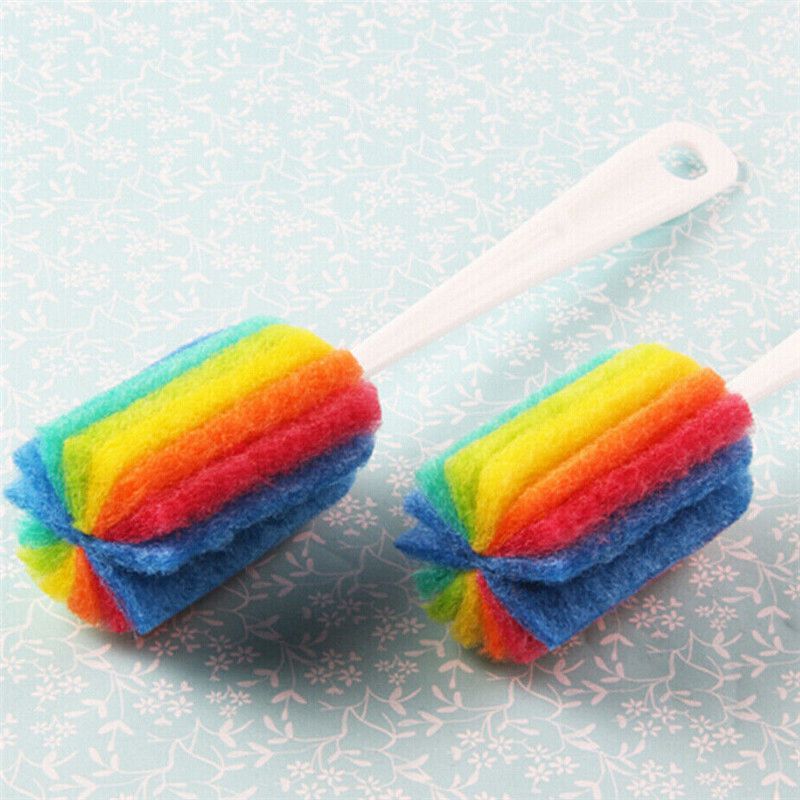 Soft Sponge Brush Bottle Cup Wine Glass Washing Cleaning Kitchen Cleaner - 图片 7
