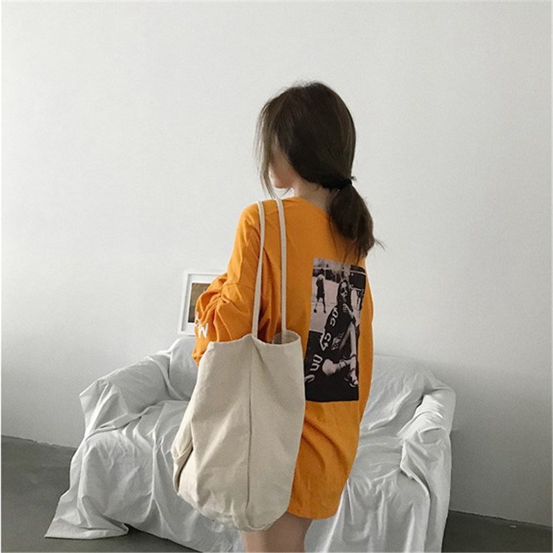 Large Capacity Women Lady Canvas Tote Shoulder Bags Durable Eco Shopping Handbag - 图片 12