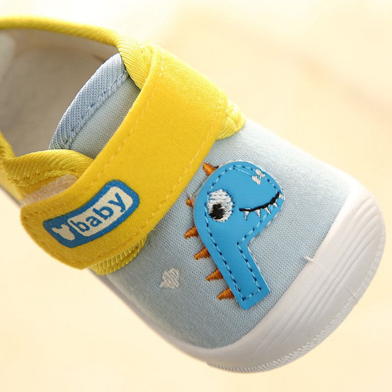 Infant Baby Girl Boy Toddler Anti-slip Warm Slippers Socks Canvas Crib Shoes UK - 图片 8