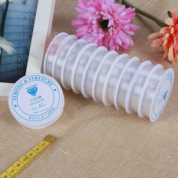 Transparent White Crystal Filament Fishing Line Filament Jewelry Thread Buddha Beads Rope DIY Ornament Accessories String Beads Materials - Image 3
