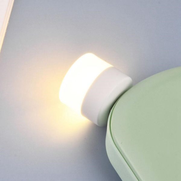 USB Plug Lamp Computer Mobile Power Charging USB Small Book Lamps LED Eye Protection Reading Light Small Round Light Night Light - Image 4